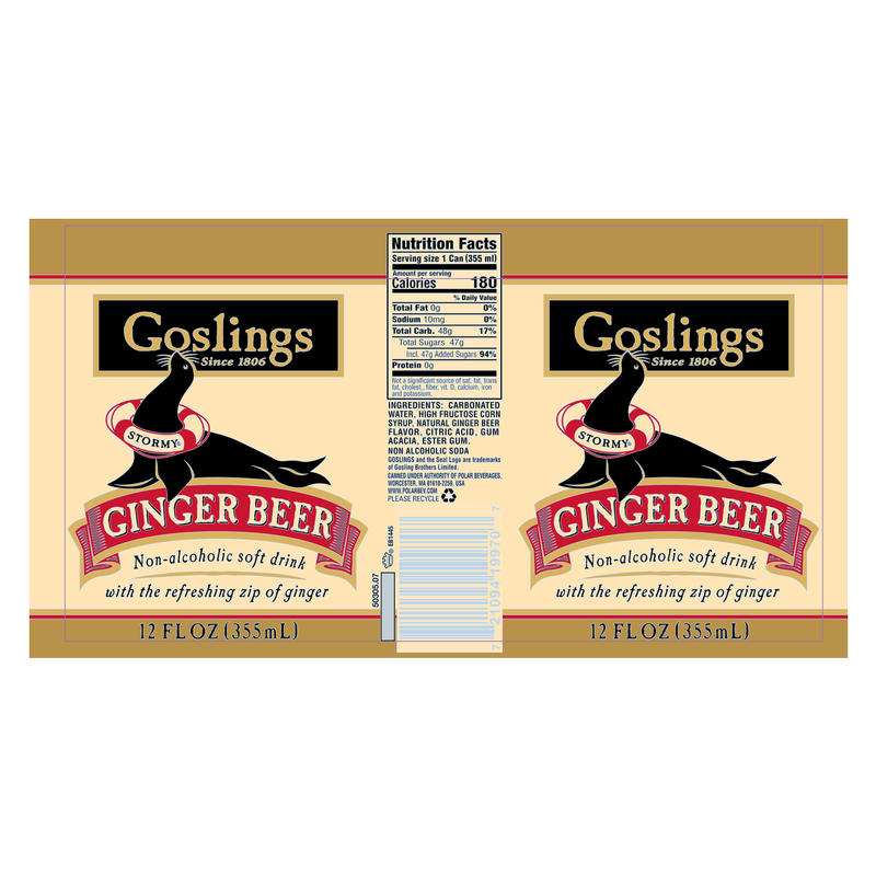 Goslings Stormy Ginger Beer 6pk 12oz can