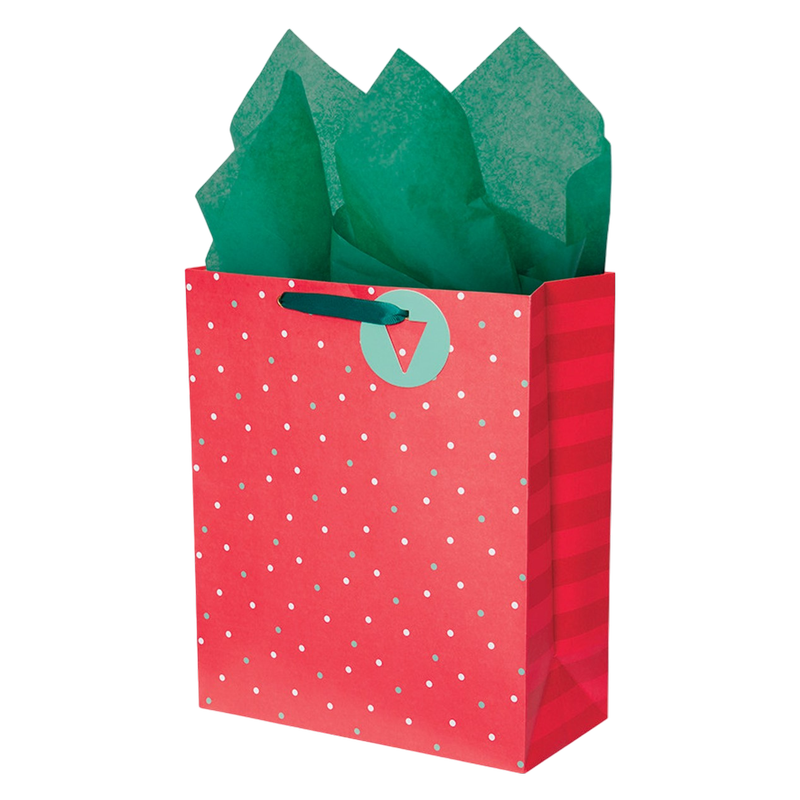 Holiday Stripe Small Gift Bag 