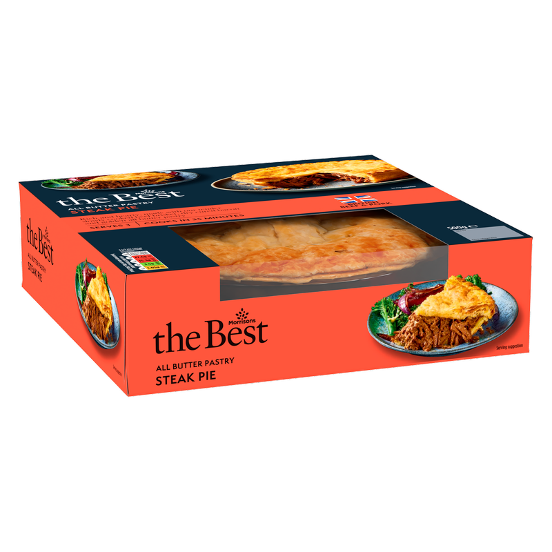 Morrisons The Best All Butter Pastry Steak Pie, 500g