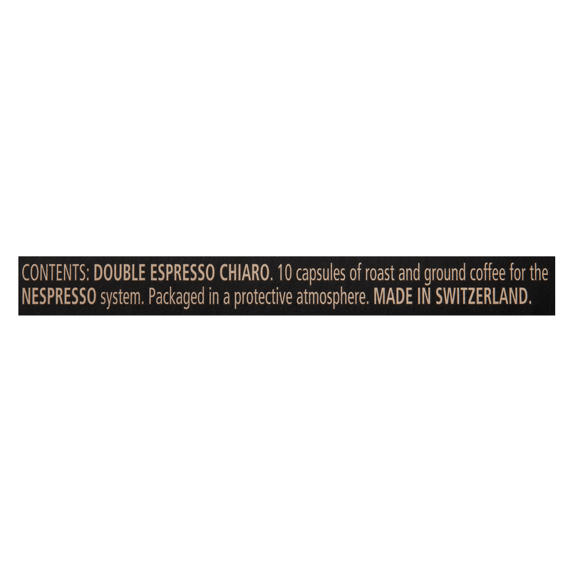Nespresso Vertuo Double Espresso Chiaro Capsules 10ct 2.7oz