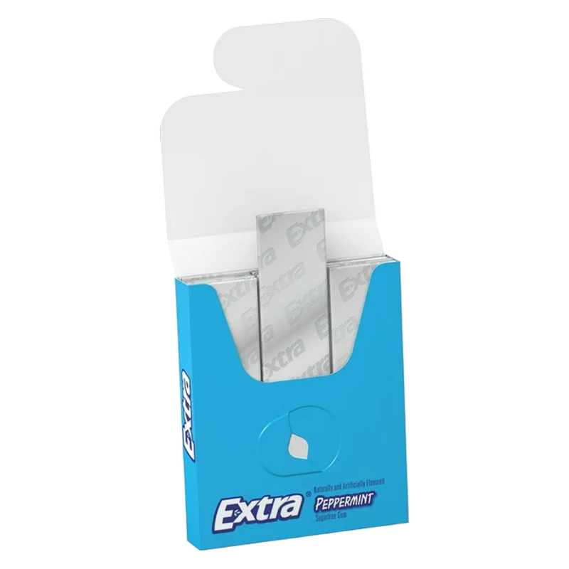 Extra Peppermint Sugar Free Chewing Gum, 15-Stick