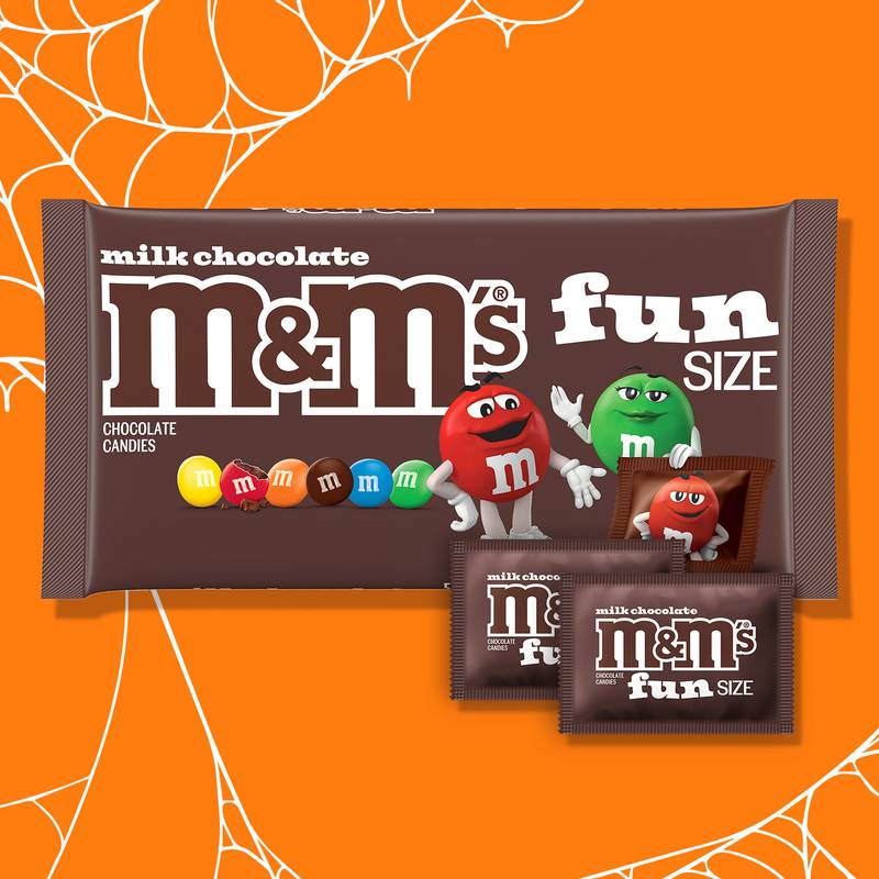 M&M's Fun Size Milk Chocolate Candy Bag, 24ct