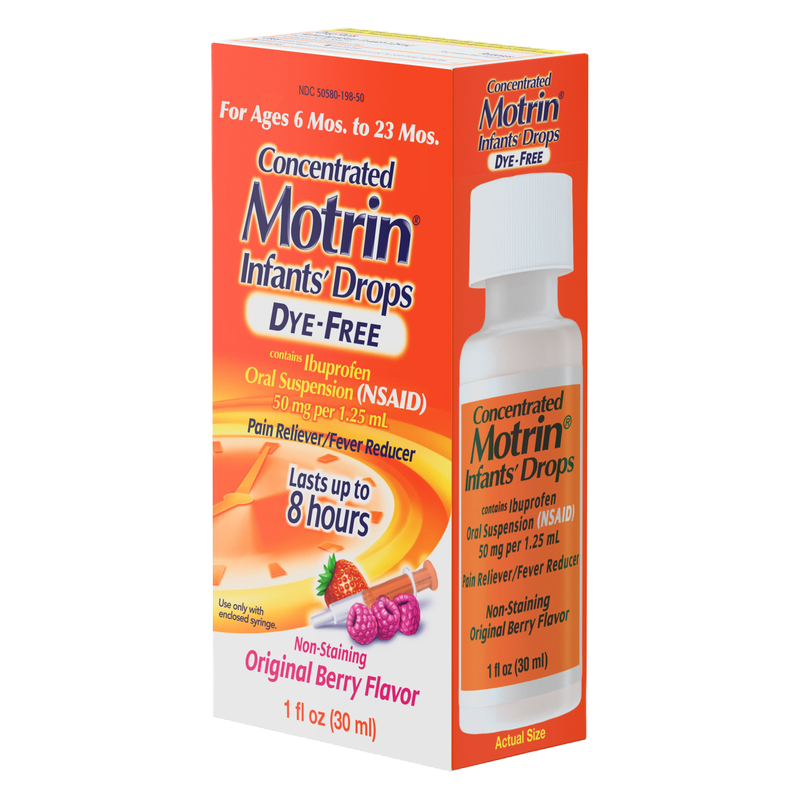 Infant Motrin Concentrated Liquid Medicine Drops, 1oz