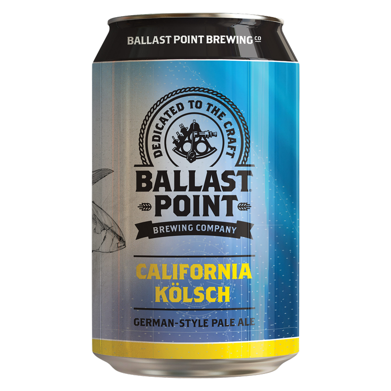 Ballast Point California Kolsch Pale Ale 6pk 12oz Can 5.2% ABV