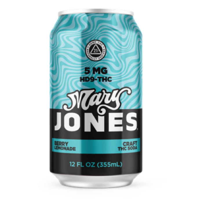 Mary Jones Berry Lemonade 4.99mg THC Soda 12oz Can