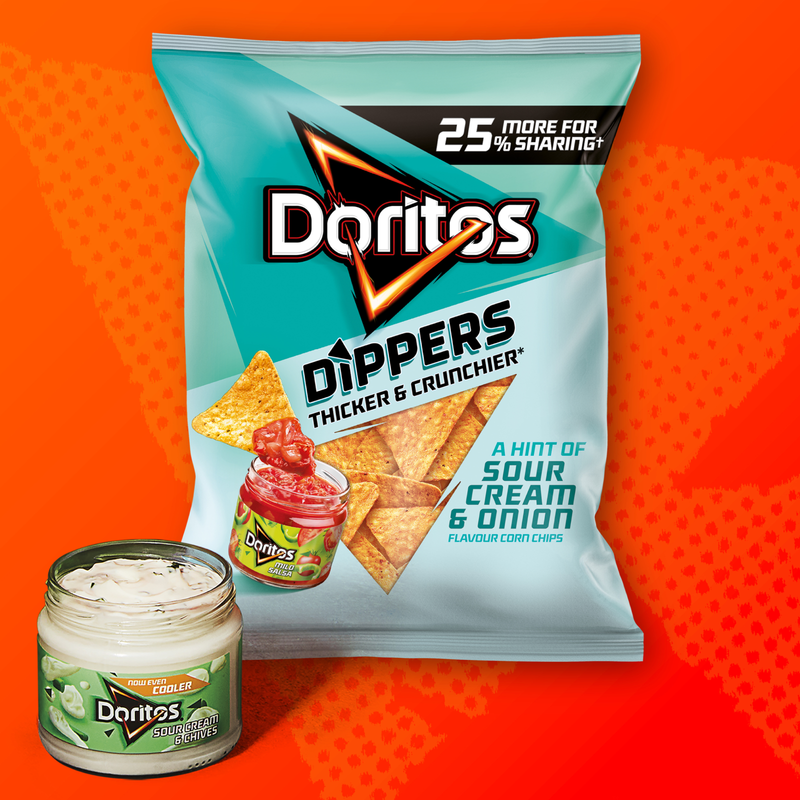 Doritos Dippers Hint of Sour Cream and Onion, 230g