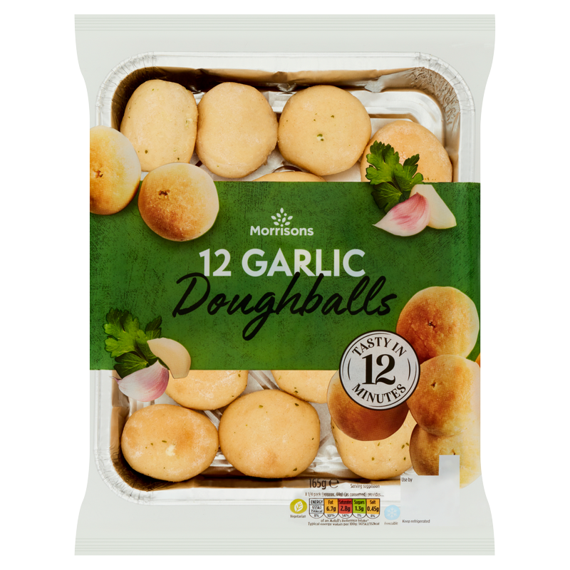 Morrisons Garlic Doughballs, 165g