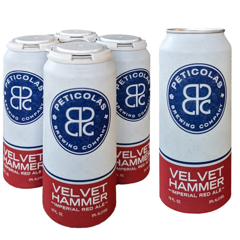 Peticolas Velvet Hammer Imperial Red Ale 4pk 16oz Can 9.0% ABV