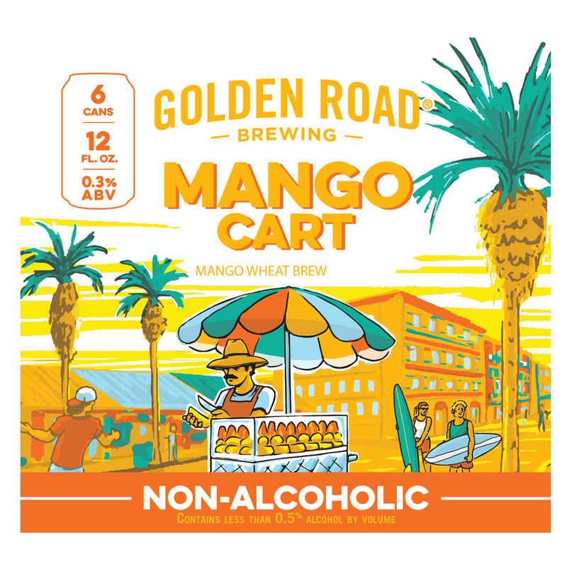 Golden Road Brewing Mango Cart Non-Alcoholic 6pk 12oz Can