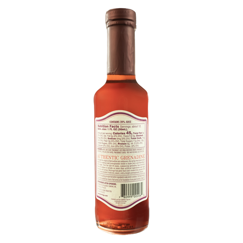 Stirrings Authentic Grenadine Bar Ingredient 12 oz