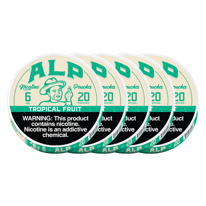 ALP 5-pk Tropical Fruit Nicotine Pouches, 6mg
