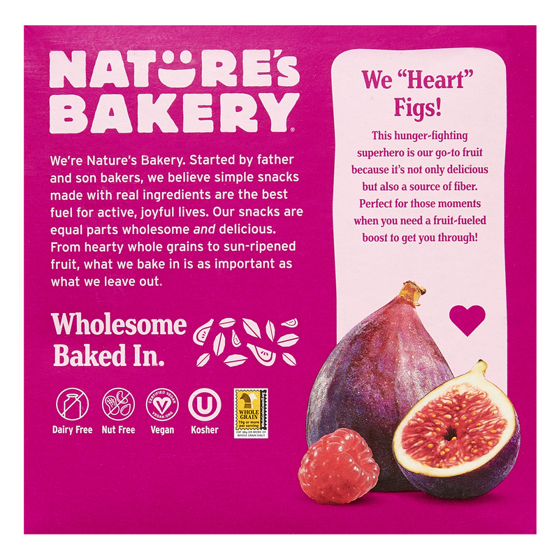 Nature's Bakery Whole Wheat Raspberry Fig Bars 6ct