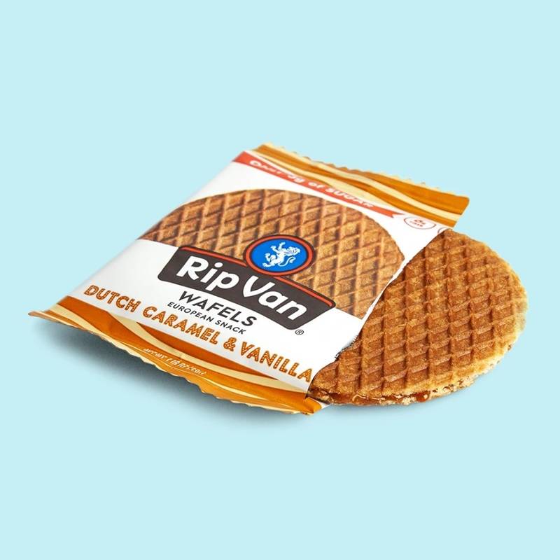 Rip Van Wafels Dutch Caramel & Vanilla Stroopwafel, 1.16oz