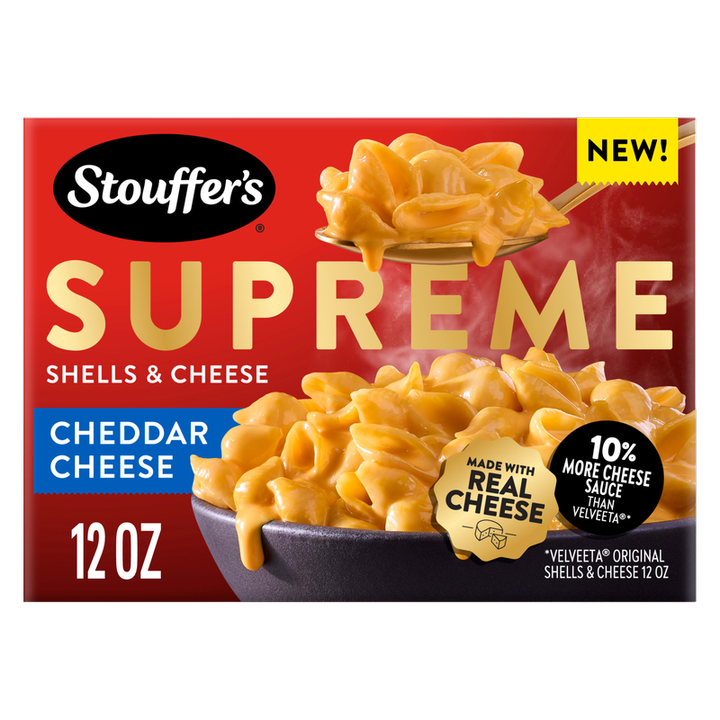 Stouffer's Supreme Shells & Cheese , Cheddar Cheese Boxed Mac & Cheese Dinner