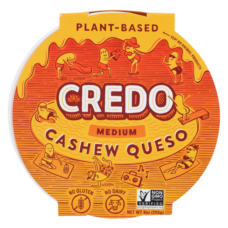 Credo Foods Medium Cashew Queso 9 oz