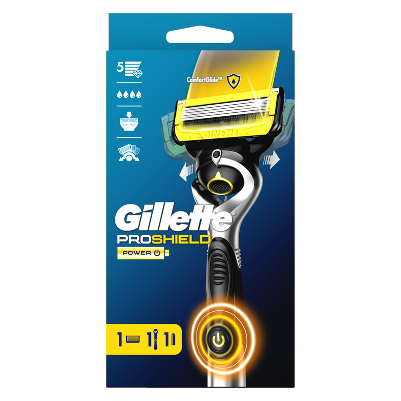 Gillette ProShield Power Razor For Men, 1pcs