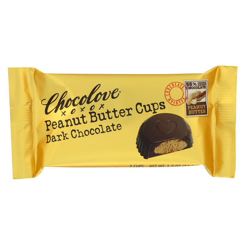 Chocolove Dark Chocolate Peanut Butter Cups 2ct