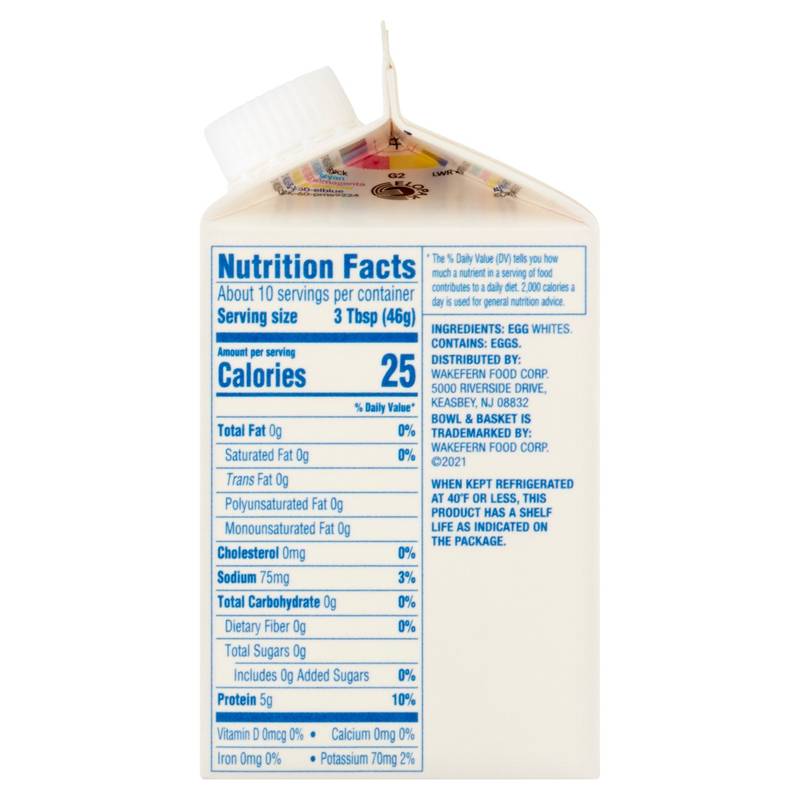 Bowl & Basket Cage Free Liquid Egg Whites - 16 oz