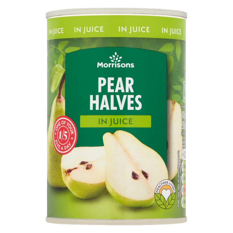 Morrisons Pear Halves in Juice, 410g
