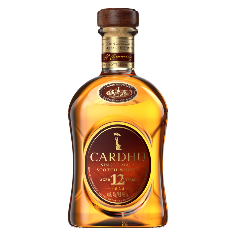 Cardhu 12 Year Old Single Malt Scotch Whisky, 750 mL