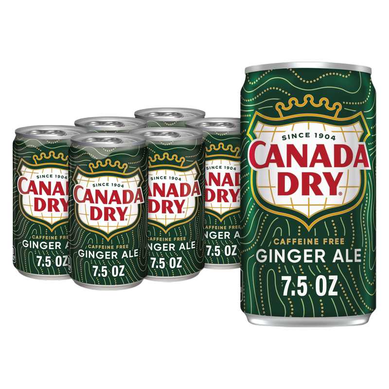 Canada Dry Ginger Ale 6pk 7.5oz Can
