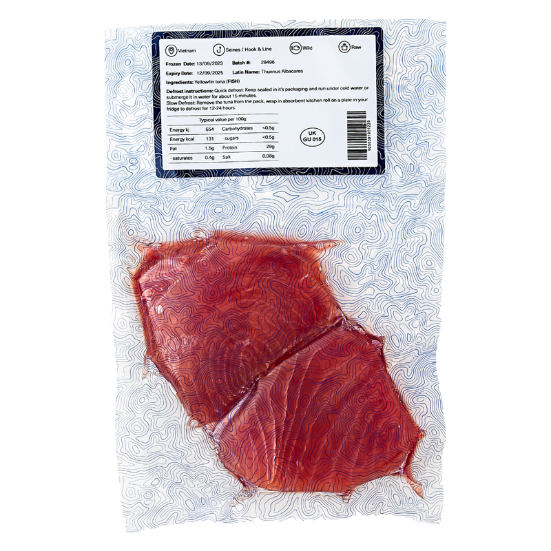 The Fish Society Yellowfin Tuna Steaks - Frozen, 250g