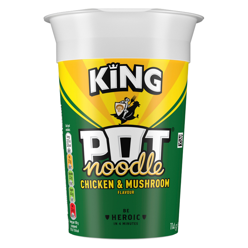 Pot Noodle King Chicken & Mushroom, 114g