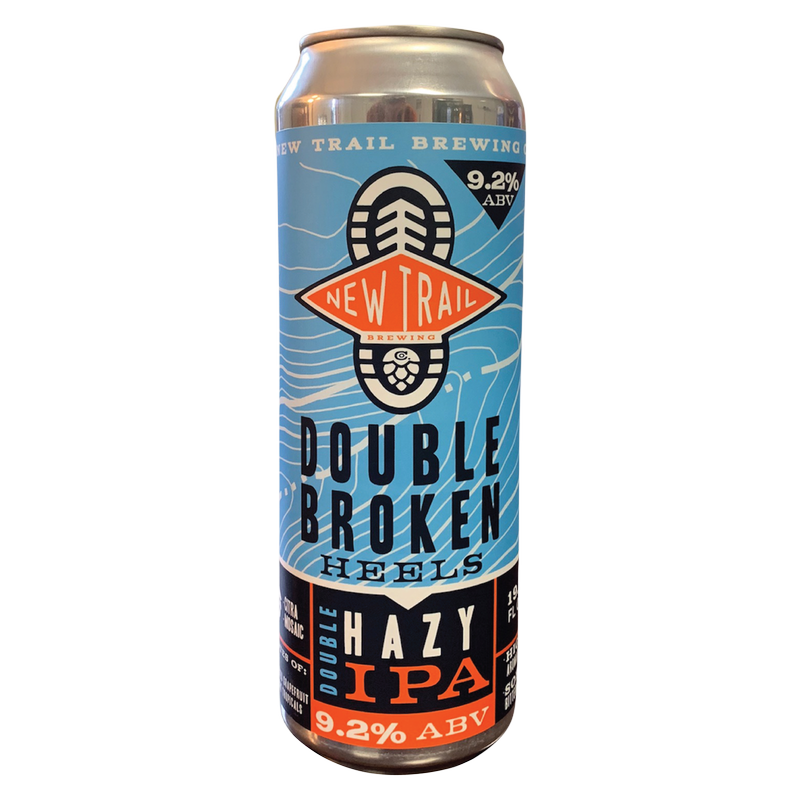 New Trail Brewery Double Broken Heels Hazy Double IPA 19.2oz Can 9.2% ABV