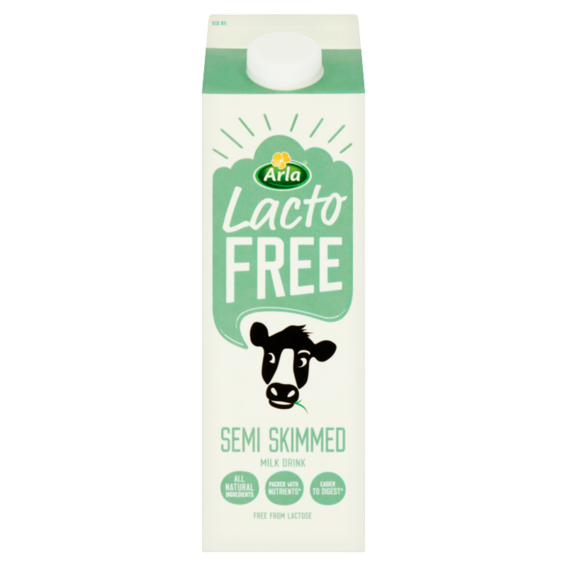 Arla Lactofree Semi Skimmed Milk, 1L