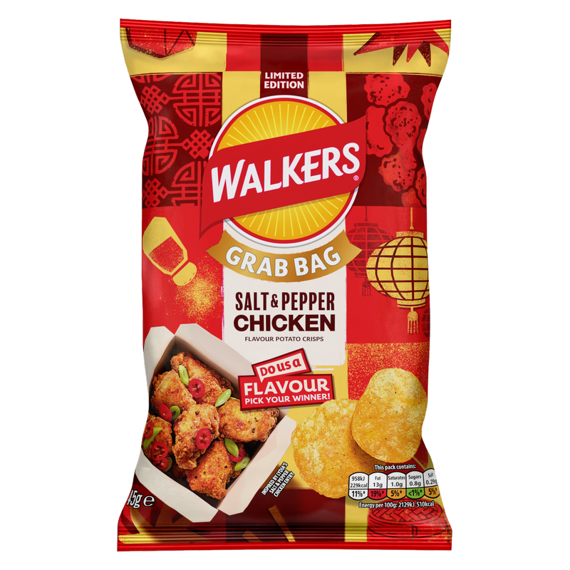 Walkers Salt & Pepper Chicken Crisps, 45g