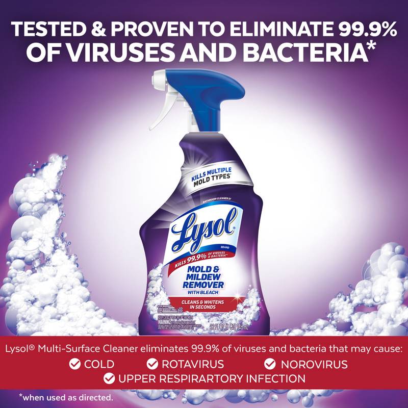 Lysol Bathroom Cleaner, Mold & Mildew Remover, 32oz