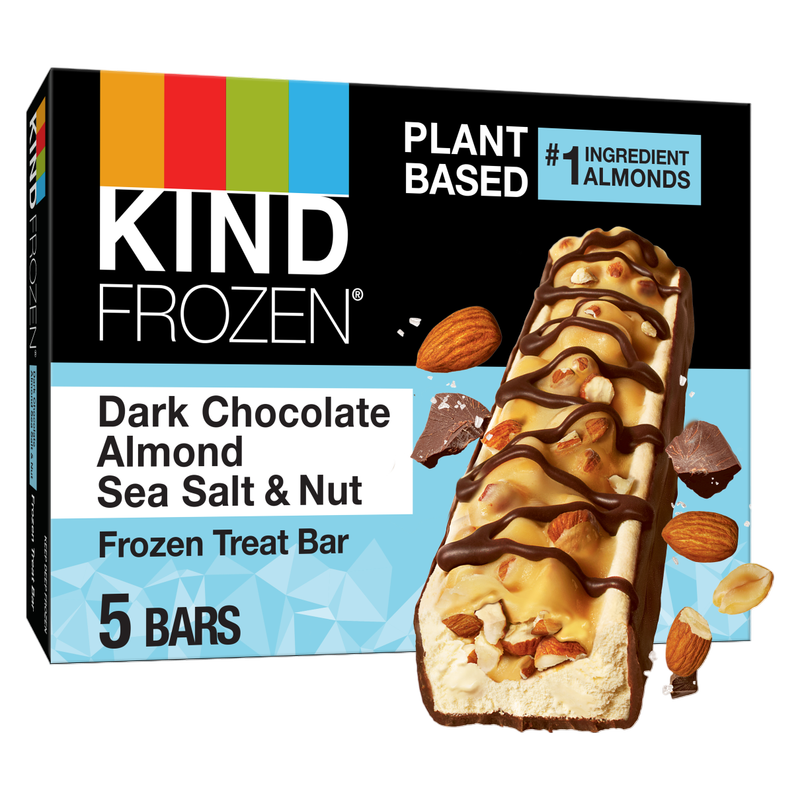 KIND Frozen Dark Chocolate Almond Sea Salt Bar 5ct