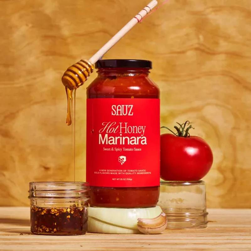 Sauz Hot Honey Marinara Pasta Sauce, 25oz. 