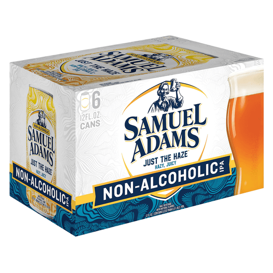 Samuel Adams Just The Haze IPA Non-Alcoholic 6pk 12oz Can 0.5% ABV