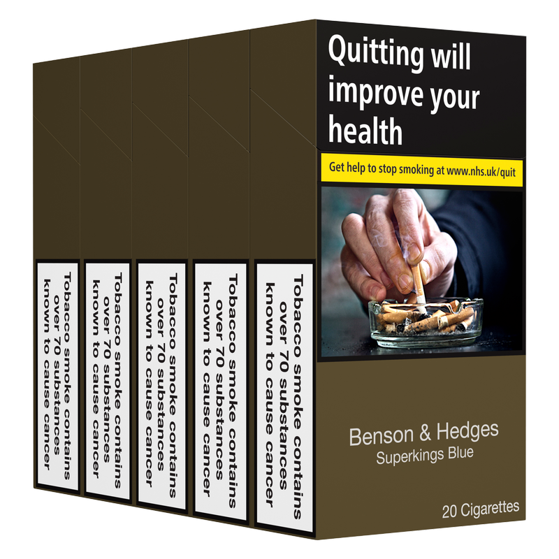 Benson & Hedges Superkings Blue Cigarettes, 5 x 20pcs