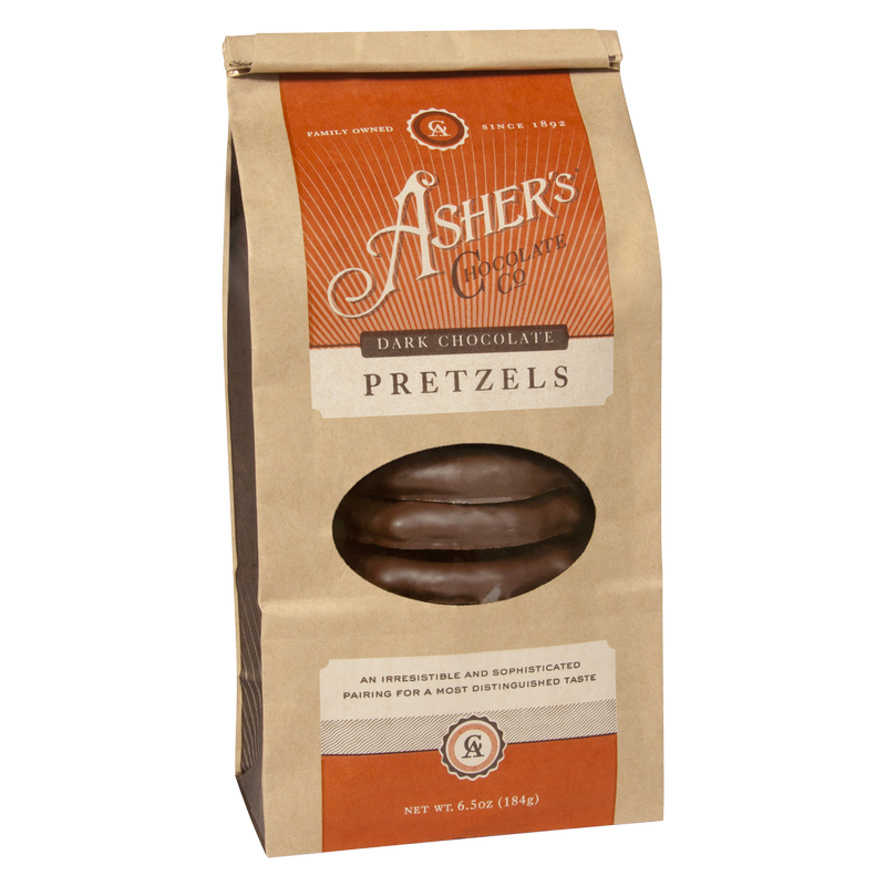 Asher's Dark Chocolate 3-Ring Pretzels 6.5oz