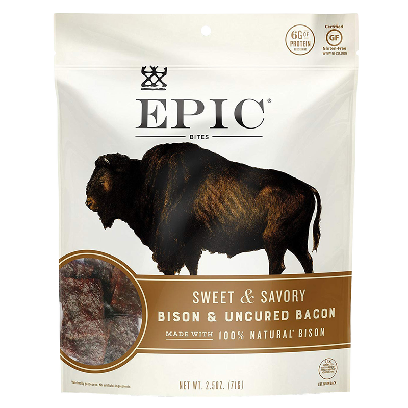 Epic Bison & Uncured Bacon Bites 2.5oz