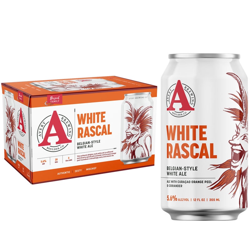 Avery White Rascal 6pk 12oz Can 5.6% ABV