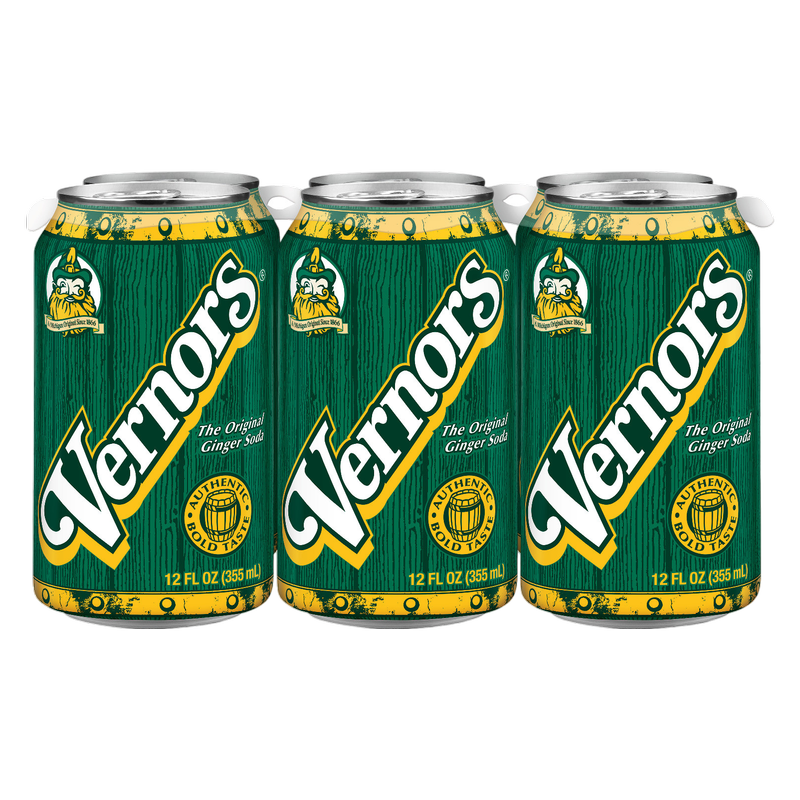 Vernor's Ginger Ale 6pk 12oz Can