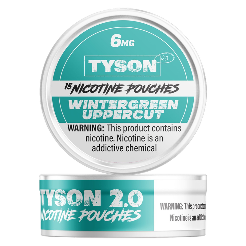 Heavy Bags Nicotine Pouch Wintergreen Uppercut 6mg Tin
