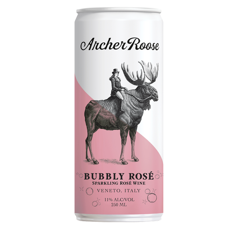Archer Roose Bubbly Rose, Canned Sparkling Wine 4pk 250ml