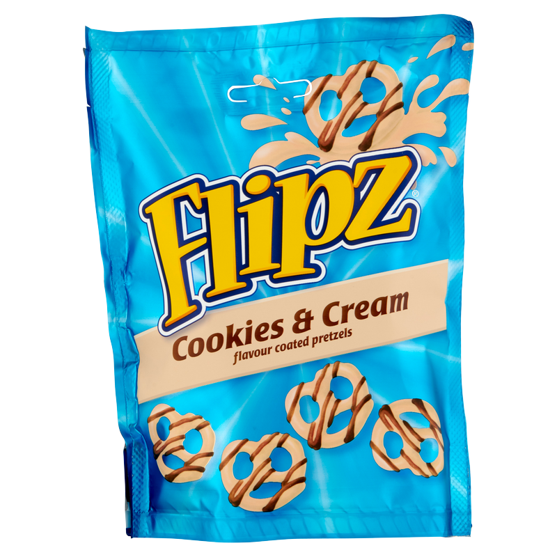 Flipz Cookies & Cream Coated Pretzels, 90g