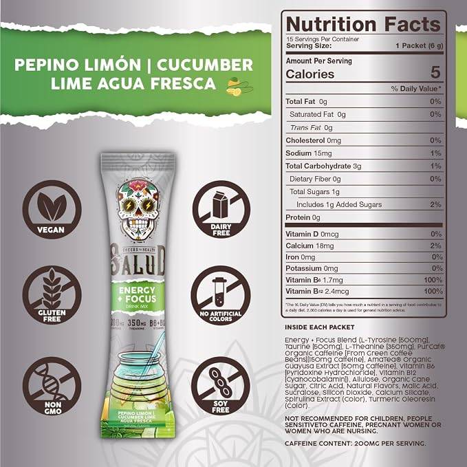 Salud Cucumber Lime Energy