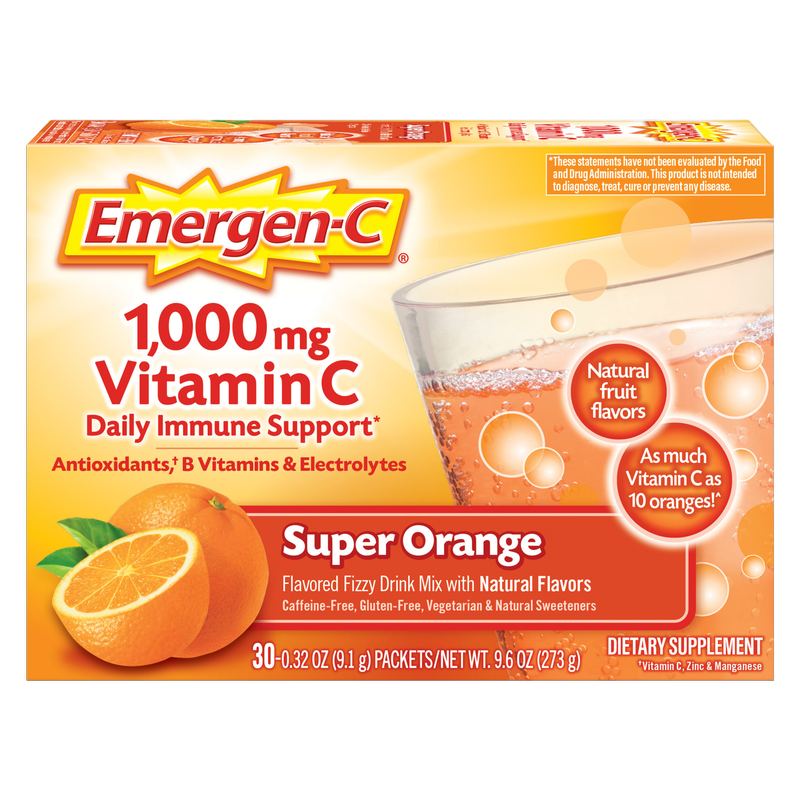 Emergen-C Super Orange Drink Mix 30ct