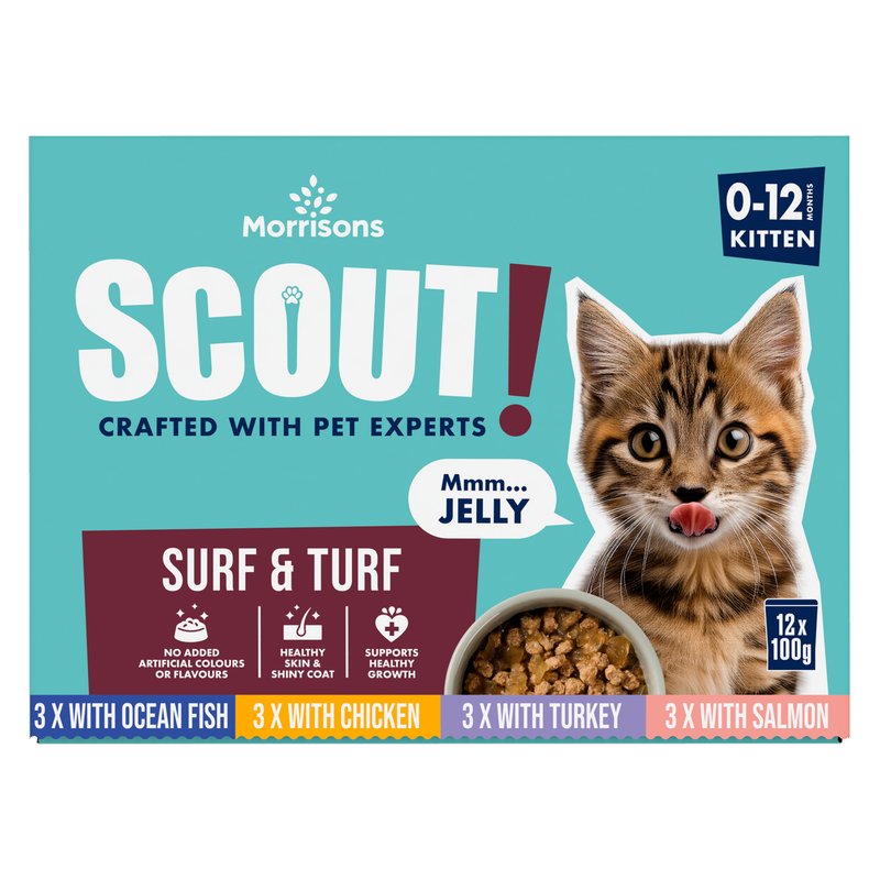 Morrisons 全套小猫果冻精选，12 x 100g