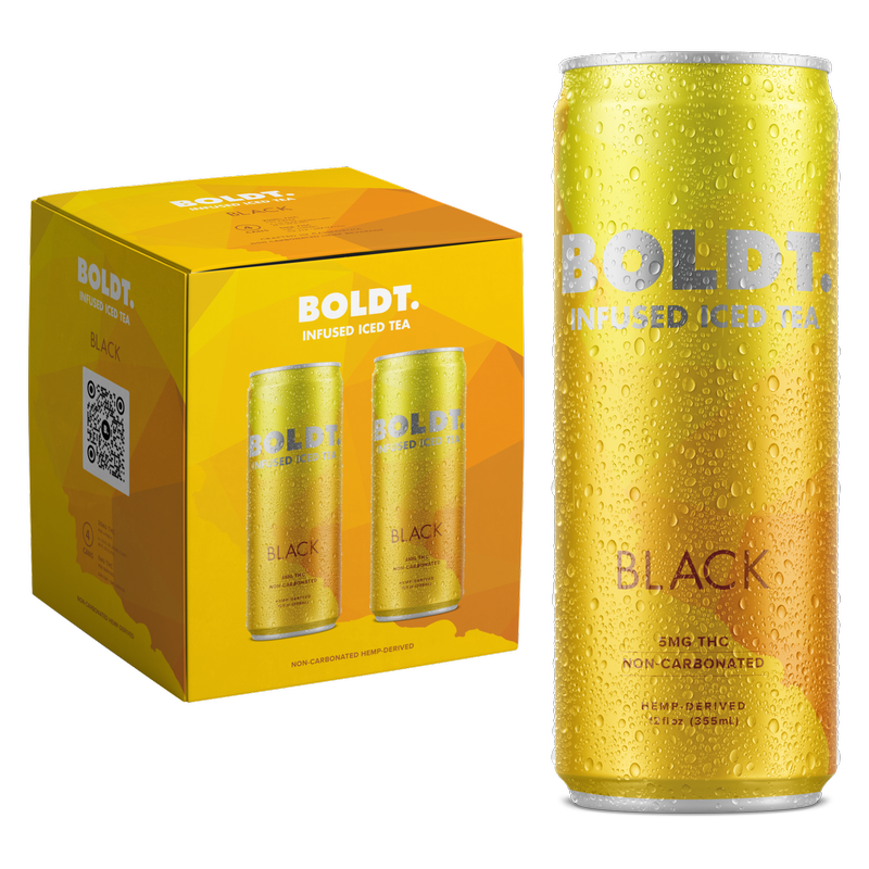 Boldt THC 5mg Black Tea 4pk 12oz Can