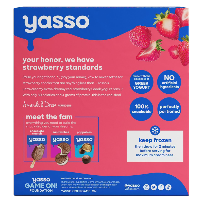 Yasso Strawberries & Cream Bars 4ct