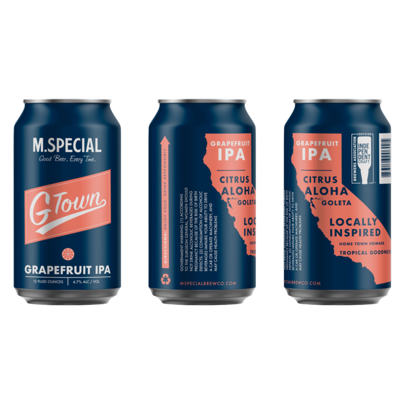 M. Special Brew Co. G Town Grapefruit IPA 6pk 12oz Can 