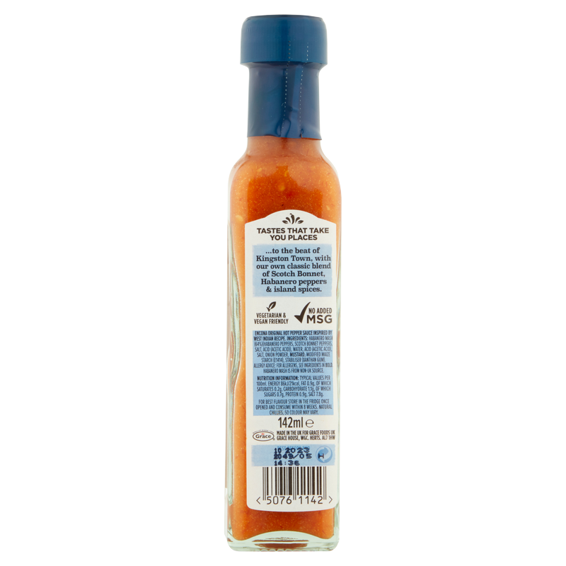 Encona Original Hot Pepper Sauce, 142ml