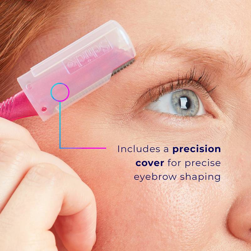 Schick Hydro Silk Touch-Up Dermaplaning Tool with Precision Cover, Face & Eyebrow Razor - 3ct